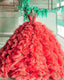Ball Gowns Ruffles Dress Spaghetti Straps