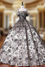 Ball Gown Satin Lace Spaghetti Straps Quinceanera Dress