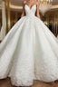 Ball Gown Spaghetti Straps Floor Length Satin Wedding Dress