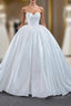Ball Gowns White Satin Sweetheart Wedding Dress