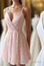 Cute Lace Short Prom Dress A Line Homecoming Dress