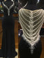 Beaded Sparkly Gorgeous Black Charming Formal Prom Gown Dress