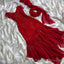 Beautiful Beaded Prom Dress Red Chiffon Mermaid Prom Dress Prom Gowns