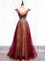 Beautiful Gradient Tulle Sweetheart A-Line Prom Dresses Charming Prom Gowns