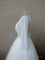 Beautiful White Pearls And Beadings Long Sleeves Party Dress, White Formal Gown