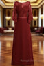 Best Floor-Length Scoop Neck Lace Chiffon Mother of the Bride Dress