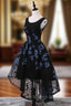 Black A-Line Homecoming Dress