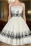 Black And White Homecoming Dress