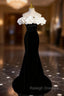 Black Mermaid Off the Shoulder Prom Dresses