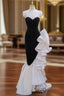Black Mermaid Sequins Sweetheart Prom Dresses