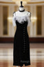 Black Mermaid Velvet Short Prom Dress Black Short Prom Dress