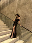 Black Off Shoulder Mermaid Long Prom Dress Prom Gowns Woman Elegant