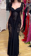 Black Prom Dresses Lace Mermaid Prom Birthday Dresses