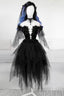 BLACK ROUND NECK TULLE LACE SHORT PROM DRESS BLACK Prom DRESS