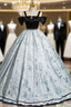 Black Satin Bow Straps Quinceanera Dress