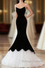 Black Sweetheart Mermaid Tulle Prom Dress