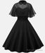 Black Tea Length Homecoming Dresses Charming Dresses