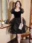 Black Tulle Short Prom Dresses Cute Black Homecoming Dresses