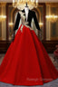 Black Velvet Long Sleeve Backless Appliques Quinceanera Dress