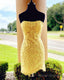 Bodycon Homecoming Dress Lace Embroidery