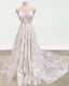 Boho Wedding Dresses V Neck Lace Embroidery