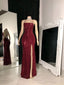 Burgundy Sequin Long Prom Dresses Special Occasion Dress