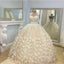 Butterfly Wedding Dress Ball Gown Lace Cap Sleeves