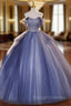 Buyishang Wedding Dresses Ball Gowns Off Shoulder Short Sleeve Floor Length Organza Bridal Gown With Beading