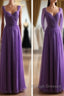 Cap Sleeves Backless Chiffon Prom Dress Bridesmaid Dress