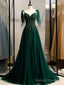 A Line Prom Dress Elegant Engagement Formal Prom Birthday Dress Spaghetti Strap Sleeveless Sweep