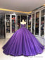 Purple Dress, Ball Gowns Prom Dress, Strapless Ball Gowns