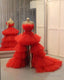 Red Ball Gown Long Prom Dress, Evening Dress