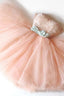 Blush Pink Homecoming Dresses, Strapless Lace Homecoming Dress, Short Prom Dress