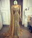 Formal Prom Gowns Prom Dresses, Sparking Mermaid V Neck Sexy Prom Dress