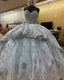 Long Ball Gowns Prom Dress, Quinceanera Dresses, Lace Appliques