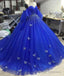 Elegant Quinceanera Dresses, Lace Appliques Tulle Ball Gowns Prom Dress, Prom Dress