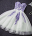Cute Simple Tulle With Lace Applique Short Homecoming Prom Dress, Lovely Formal Dress 2026