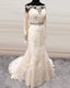 Chantily Lace Mermaid Wedding Dress Off Shoulder Long Sleeves