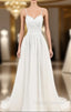 Cheap Bride Marry Dress White Chiffon Embroidery Wedding Dress