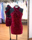 Cheap Short Burgundy Sequin Prom Dresses Mini Homecoming Dress