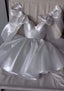 Chic A-Line Satin Straps Short White Homecoming Dresses 20Th Birthday Outfits