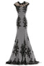 Chiffon And Appliques Mermaid Mother Of The Bride Dresses Prom Gown