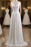 Chiffon Wedding Gown A line Summer Wedding Dress Lace Bridal Dress