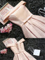 Custom Made Light Pink Off Shoulder Prom Dress Short Graduation Dress Pink Homecoming Dress