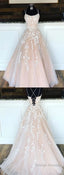 Custom made tulle lace long prom dress, Prom dress