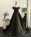 Custom Made Tulle Off Shoulder Long Prom Dress, Evening Dress