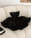 Cute Ball Gowns Strapless Black Ruffles Lace Homecoming Dresses Short Birthday Outfits