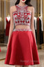 Cute Short 2 Piece Red Evening Dress Graduation Dresses Party Dresses