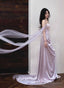 Cute Soft Satin Sweetheart Long Formal Gown, Satin Strapless Evening Dress