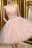 Cute Sweetheart Neck Backless Pink Short Prom Dress Backless Pink Homecoming Dress Pink Prom Graduation Dress